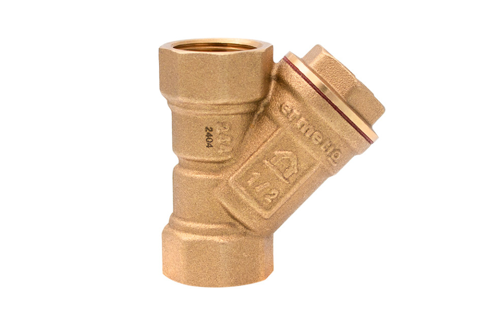 Mosadzný Y filter 1/2