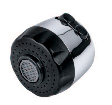 Dvojfunkčný nastaviteľný perlátor (prúd/sprcha)